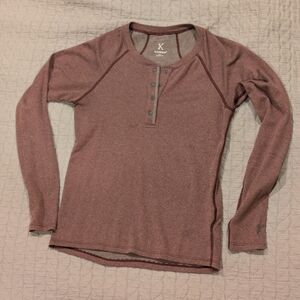 Kitsbow Lory Long Sleeve Henley Merino Blend Top